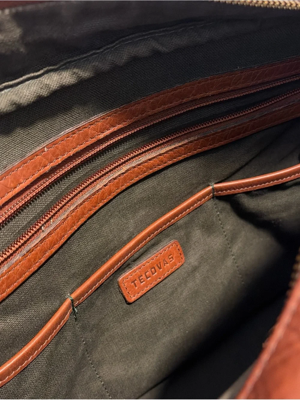 Tecovas Brown Genuine Leather Briefcase Bag